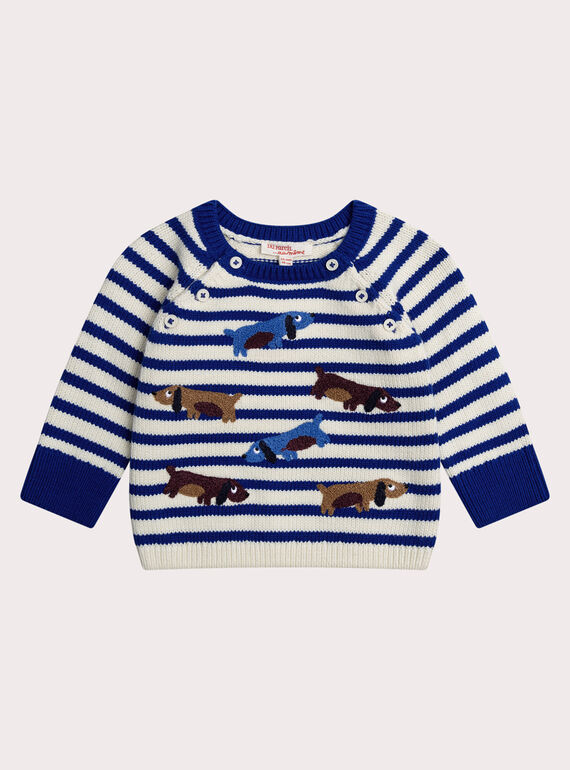 Pull à rayures pour bébé garçon XUBLUPULL / 25WG10N1PULA002