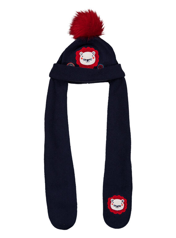 Bonnet écharpe avec pompom  GYITRIBON / 19WI09J1BON070