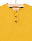 T-shirt jaune enfant garçon MOJOTUN2 / 21W90213TML113