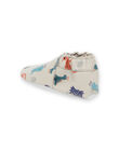 Chaussons en cuir souple à imprimé dinosaures PUCHOSDINO / 22XK3842D3SJ906