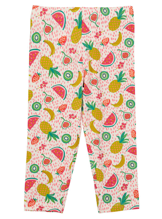 Legging imprimé fruits fille FYAYELEG / 19SI01M1CAL099