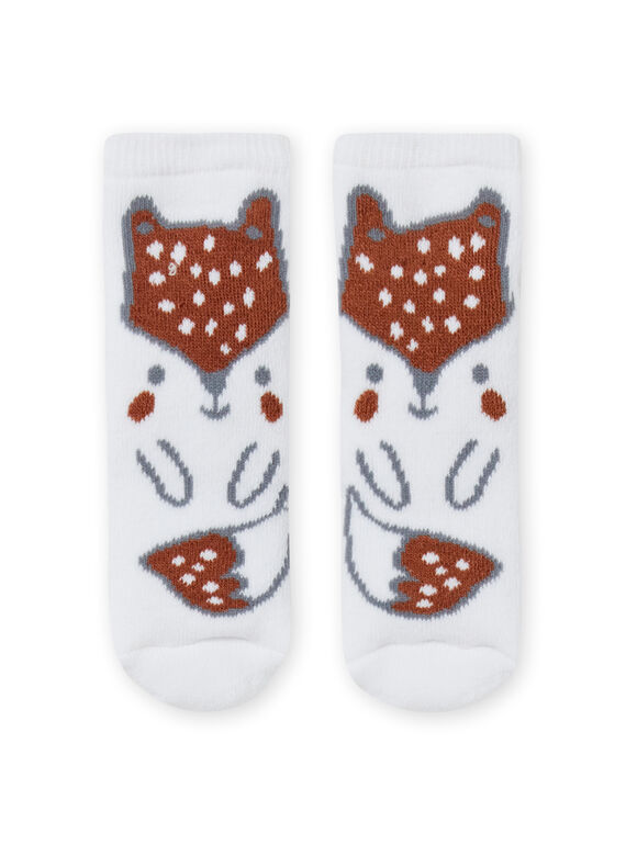 Chaussettes à motif renard naissance garçon MOU1CHO2 / 21WF4141SOQ001