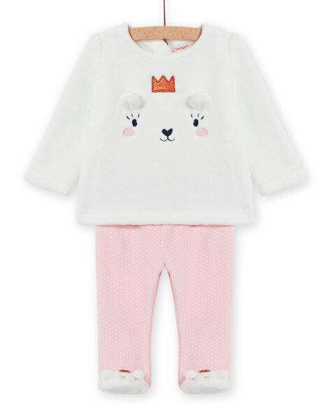 Ensemble Pyjama En Soft Boa Motif Ourson Bebe Fille Pyjama Bebe Dpam