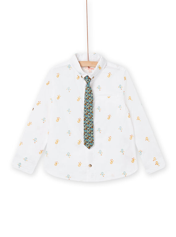 Chemise blanche enfant garçon NOBACHEM1 / 22S90211CHM000