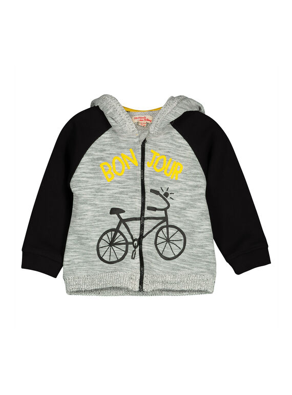 Gilet zippé à capuche bébé garçon FULIHOJOG / 19SG1022GIL099
