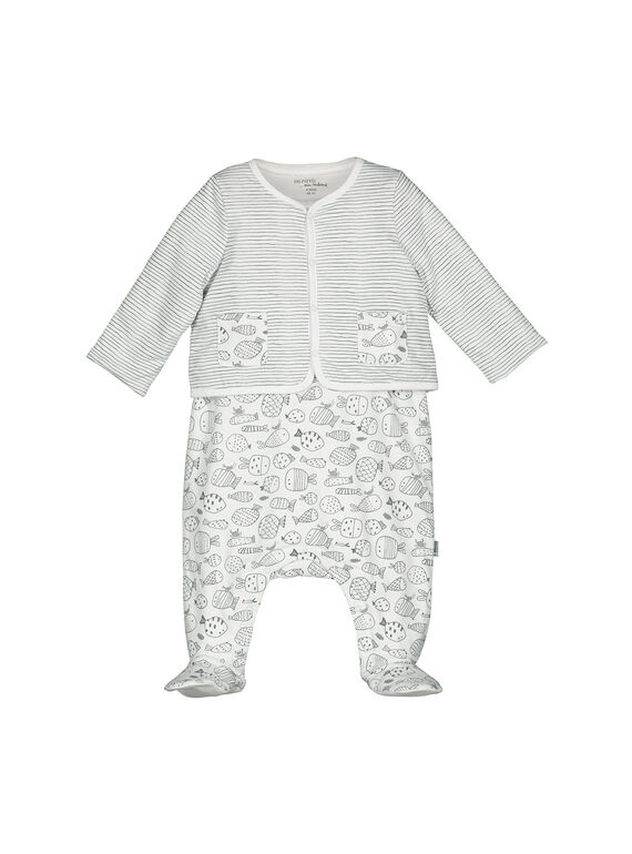 Ensemble salopette et gilet bébé mixte FOU1ENS2 / 19SF0512ENS099