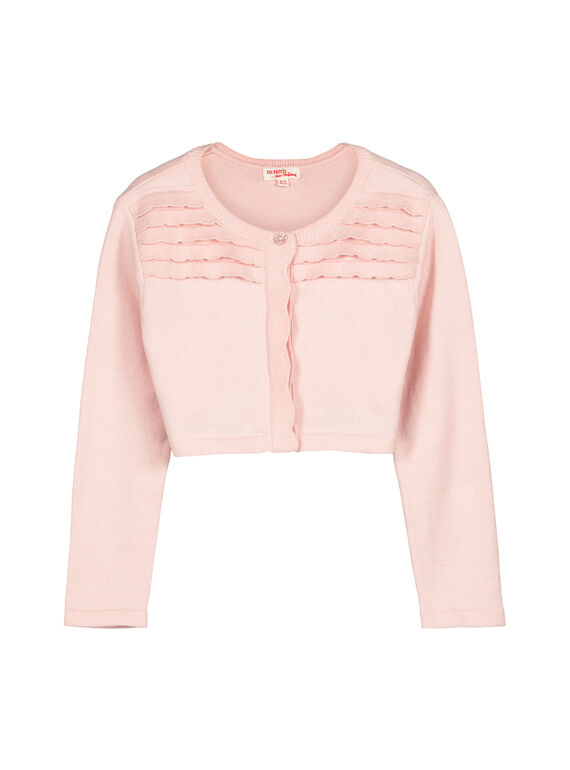 Gilet boléro en maille fille FAPOCAR2 / 19S901C2CAR307