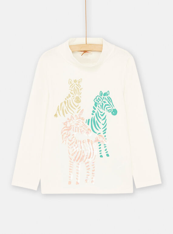 Sous-pull blanc à manches longues SADUSOUP / 23W901P1SPL001