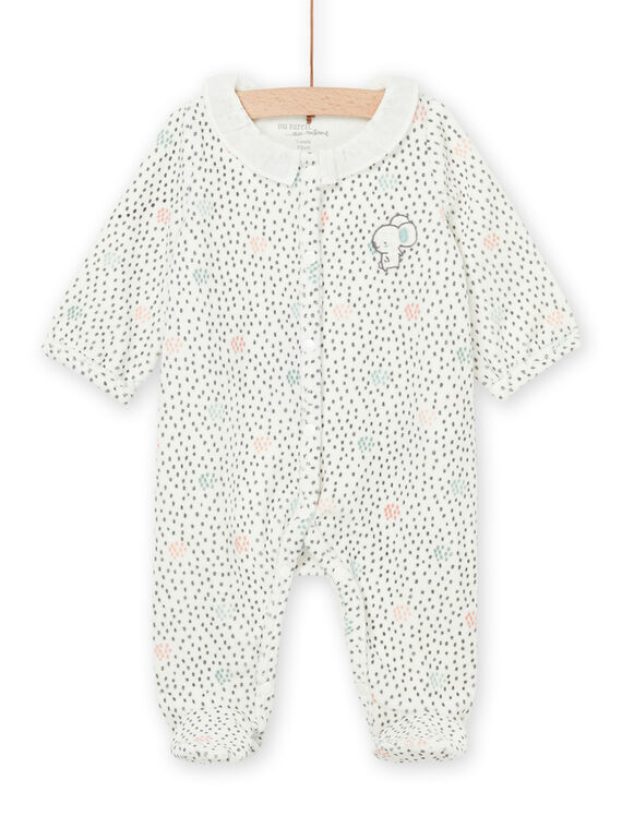 Grenouillère à imprimé pois POU2GRE2 / 22WF0391GRE001