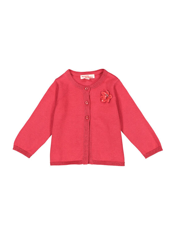 Gilet rose bébé fille FIJOCAR2 / 19SG0932CAR308