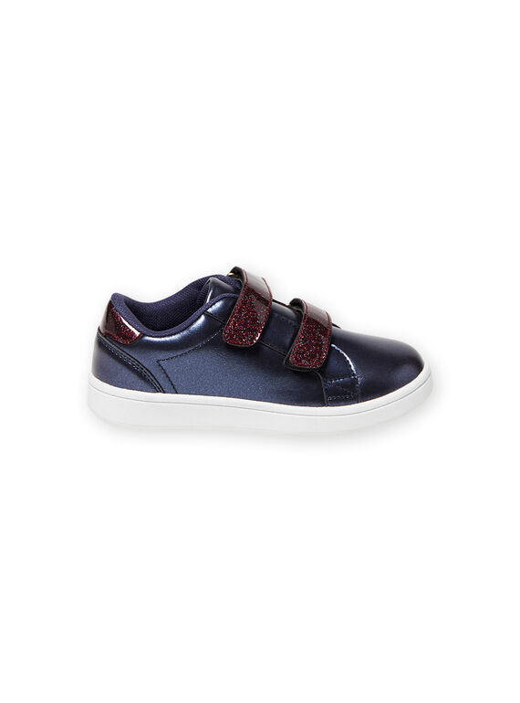 Baskets bleu marine enfant fille MABASMARION / 21XK3571D3F070