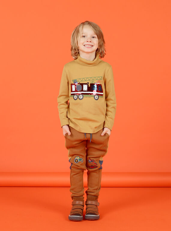 Pantalon de jogging came broderies véhicules enfant garçon MOCOJOG / 21W902L1JGBI806