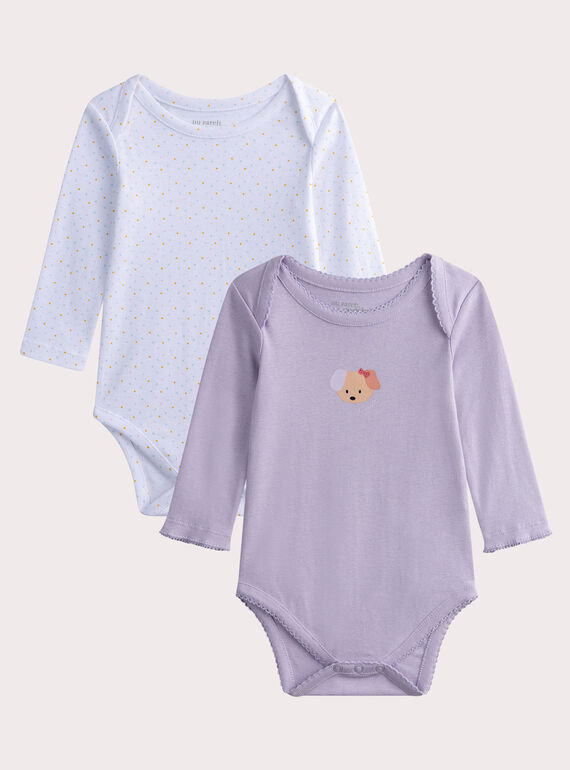 Body lingerie fantaisie lot de 2 pour bébé fille WEFIBODANI / 25SH13C4BDL328