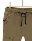 Pantalon cargo kaki POKAPAN / 22W902L1PAN628