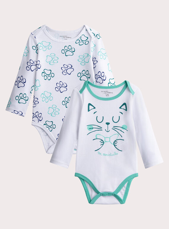 Lot de 2 body manches longues pour bébé garçon VEGABODCHA / 24WH1481BDL000