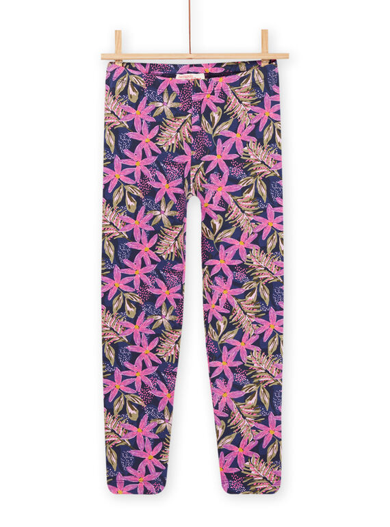 Legging à imprimé fleuri noir PYAKALEG / 22WI01L1CALC211