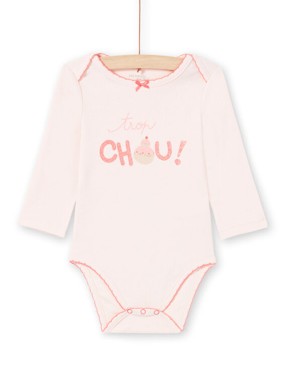 Body rose pâle bébé fille MEFIBODCHOU / 21WH13B1BDLD310