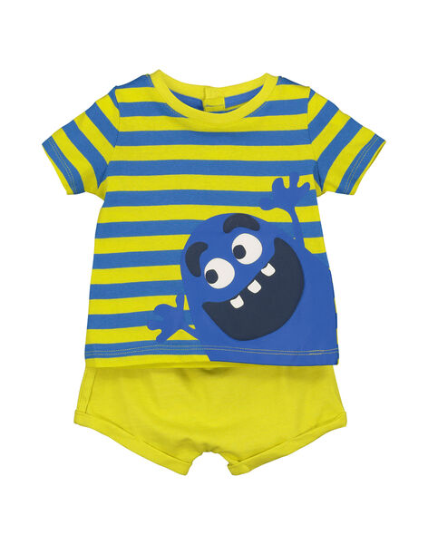 Ensemble Tee Shirt Et Short Bebe Garcon Spring Days Bebe Dpam