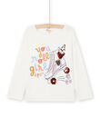 T-shirt à motifs fantaisie à paillettes et sequins RAPURTEE1 / 23S901L2TML001