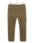Pantalon cargo kaki POKAPAN / 22W902L1PAN628