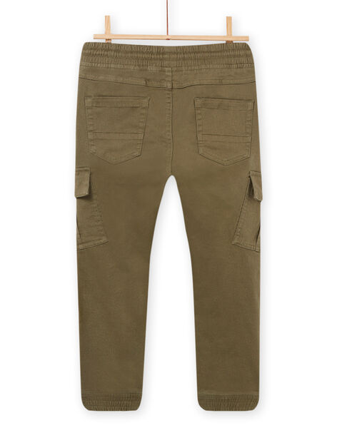 Pantalon cargo kaki POKAPAN / 22W902L1PAN628