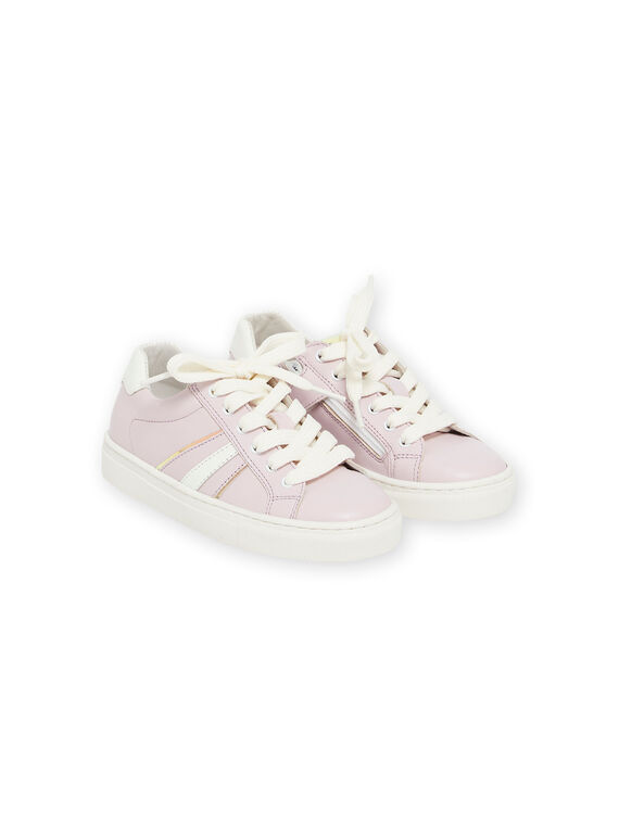 Baskets parme à lacets enfant fille NABASLILOU / 22KK3535D3F320