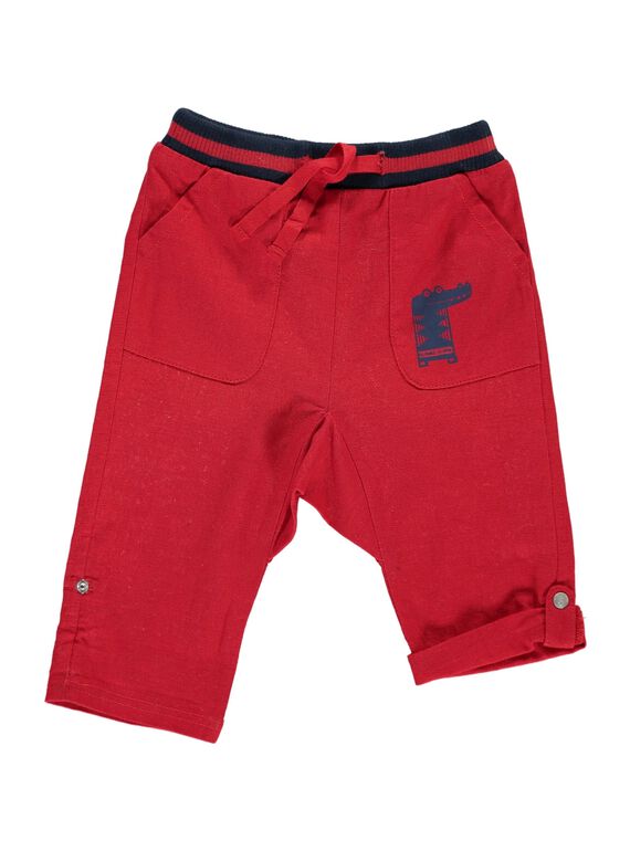 Pantalon en lin bébé garçon CUGAUPAN / 18SG10L1PANF513