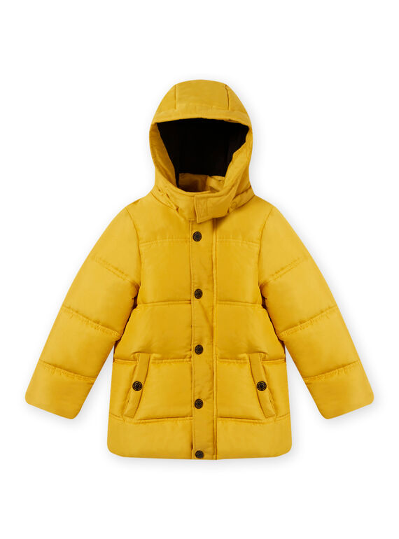 Doudoune unie jaune enfant garçon MOGRODOU5 / 21W90263D3E106