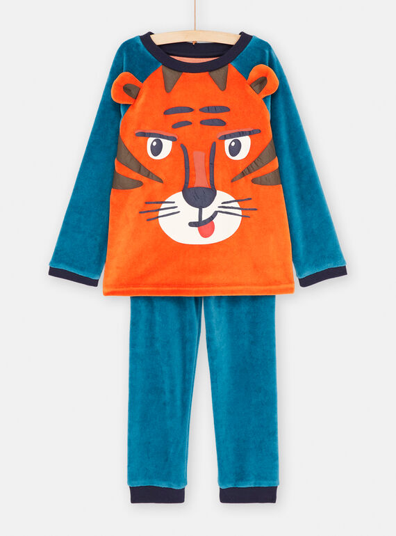 Pyjama tigre orange pour enfant garçon SEGOPYJTIG / 23WH1254PYJE410