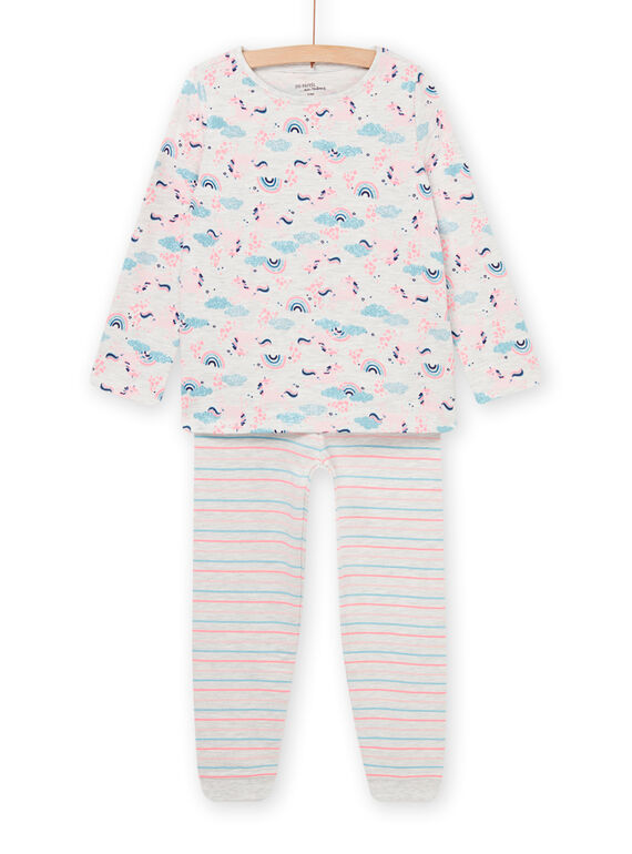 Pyjama long à imprimé arc-en-ciel et à rayures PEFAPYJBOW / 22WH1113PYJJ920