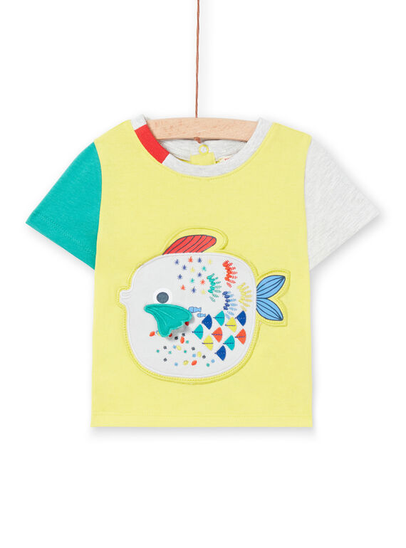 Tee Shirt Manches Courtes Jaune  LUVITI3 / 21SG10U1TMCB115