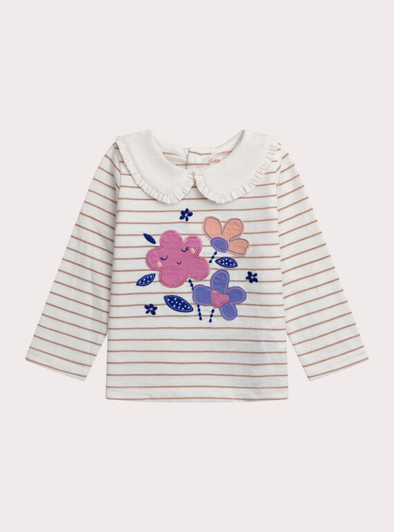 Brassière fleurs pour bébé fille XIBLUBRA2 / 25WG09N1BRA001