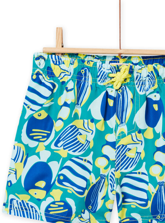 Maillot de bain bleu caraïbes enfant garçon NYOMERBOXPOI / 22SI02L5MAIC242