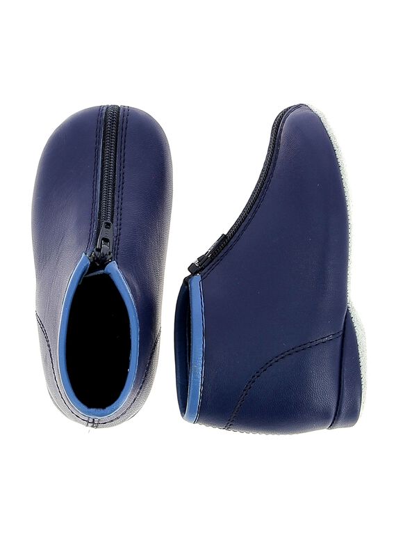 Chausson bébé garçon en cuir : - Chaussons