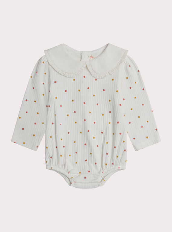Body écru imprimé pour bébé fille XICOBOD / 25WG09O1BOD001