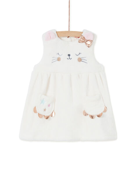 Robe Fausse Fourrure Blanche Bebe Fille Bebe Fille Bebe Dpam
