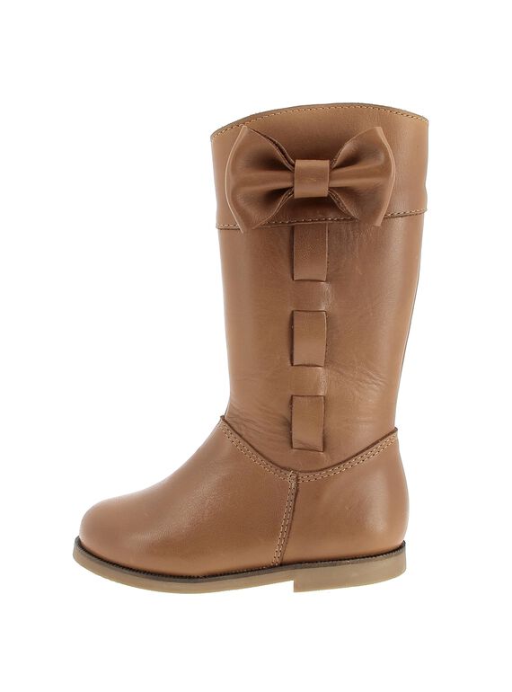 Botte en cuir fille DFBOTTEBO2 / 18WK35T9D10804