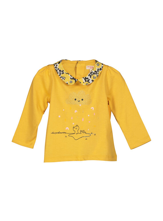 Tee-shirt col Claudine bébé fille FILIBRA / 19SG0921BRA103