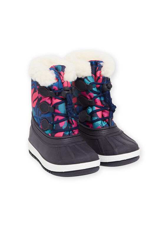 Chaussures de montagne fourrées à lacets enfant fille MAMONTFEUILLE / 21XK3591D3N070
