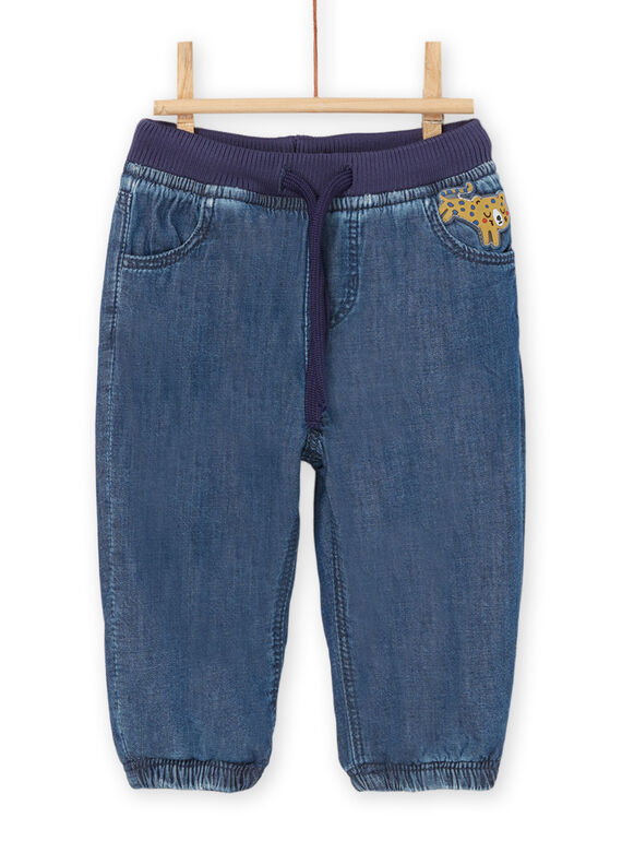 Pantalon à taille élastiquée RUJOJEAN / 23SG1071JEAP274
