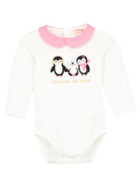 Body à col layette fille GIBLABODY / 19WG09S1BOD001