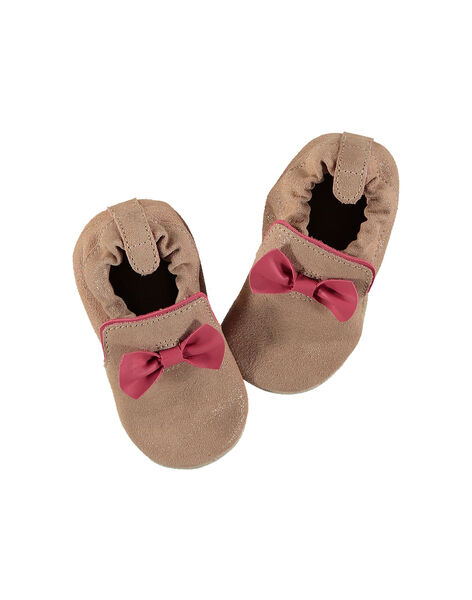 Chausson Bebe Fille En Cuir Chaussons Bebe Dpam
