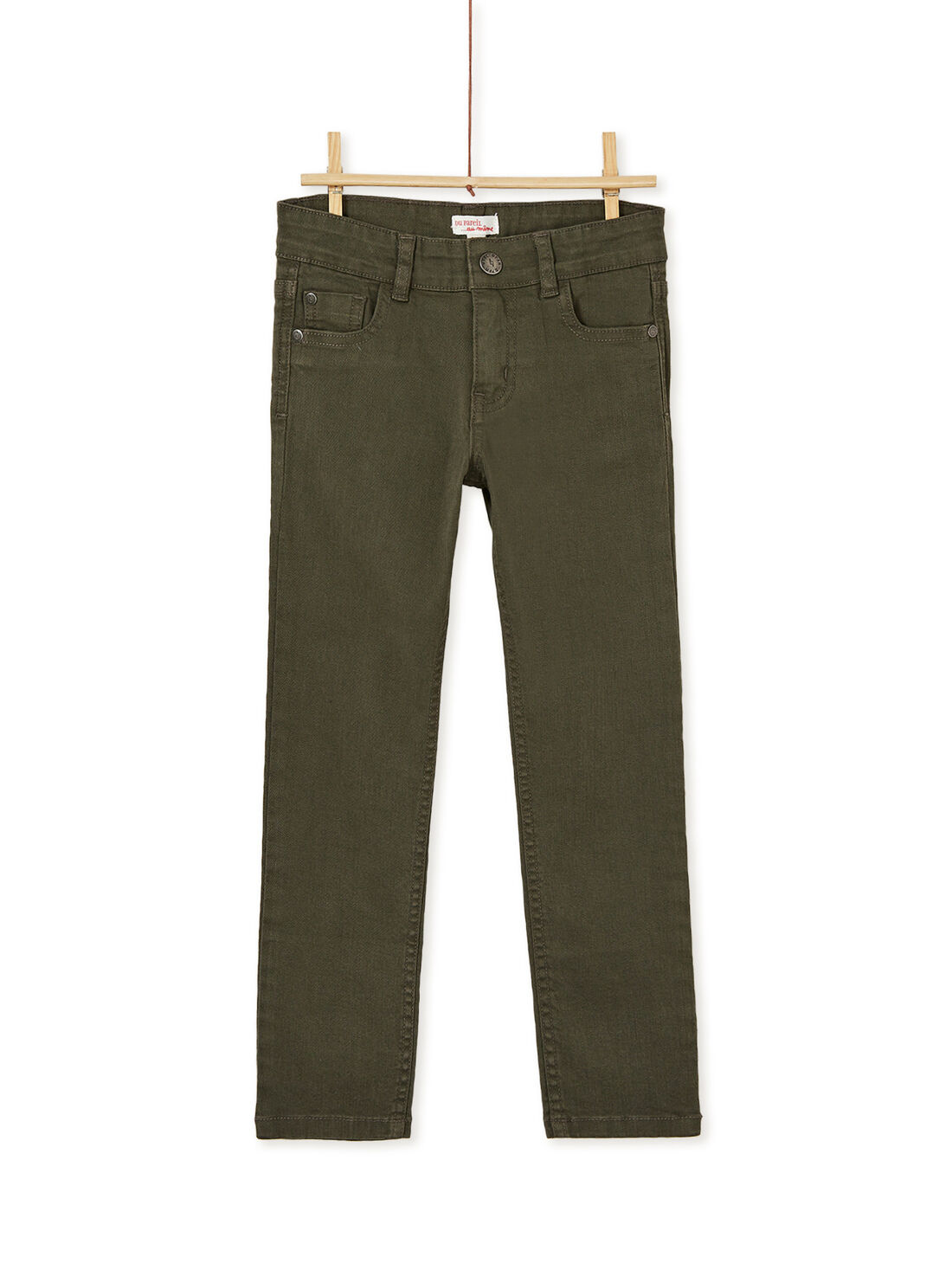Pantalon droit kaki enfant garcon Enfant DPAM