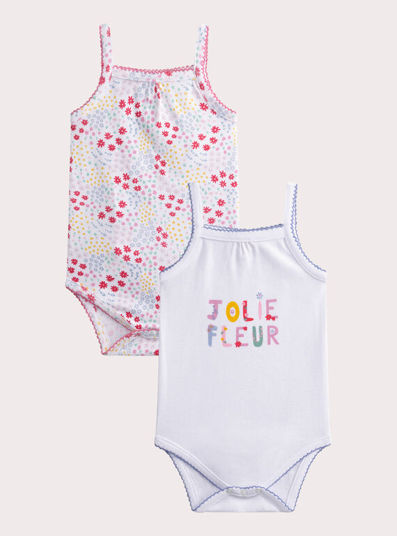 Body lingerie Multi fleurs lot de é pour bébé fille  WEFIBODJOL / 25SH13D2BDL001