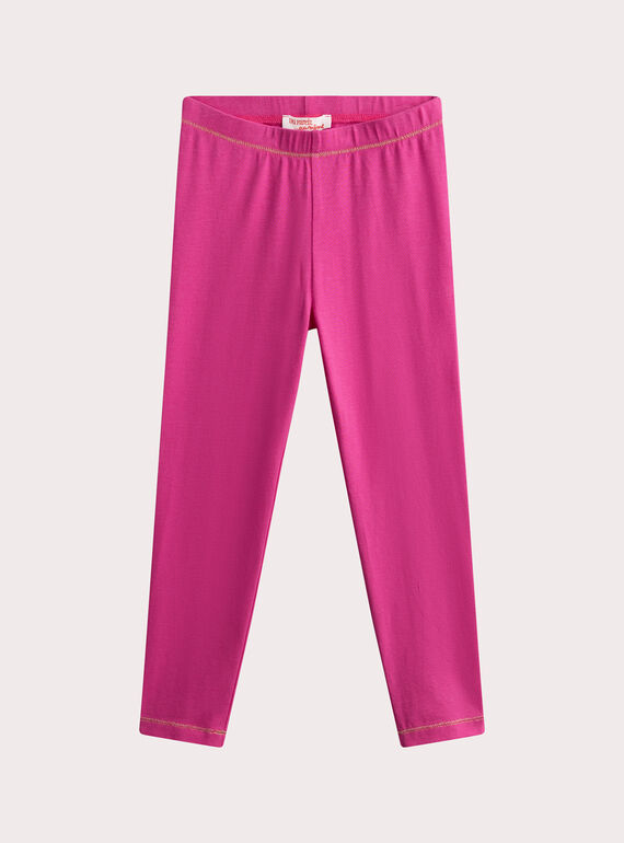 Legging rose pour fille WYAJOSLEG2 / 25SI01J4CAL310