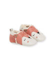 Chaussons boots en cuir souple à animation animaux PICHOSFOX / 22XK3751D3S030