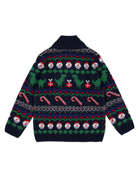 Gilet Jacquard Noel Col Chale Catalogue Dpam Enfant Dpam