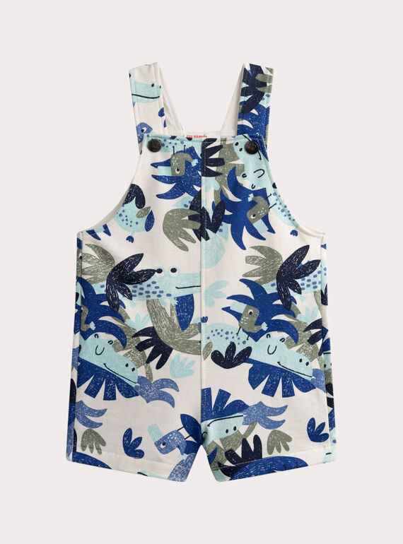 Salopette courte imprimée pour bébé garçon WUBOSAC2 / 25SG10R1SAC009