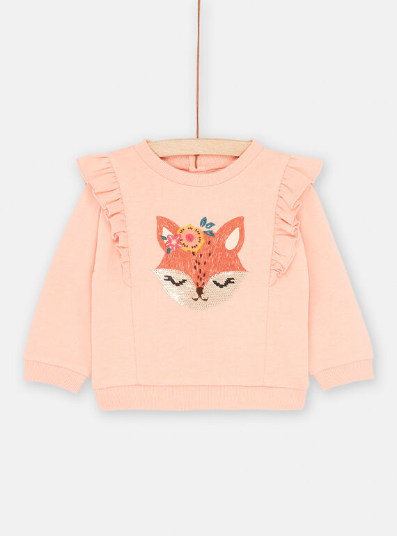 Sweat saumon à manches longues SICOUSWE / 23WG09L1SWE401