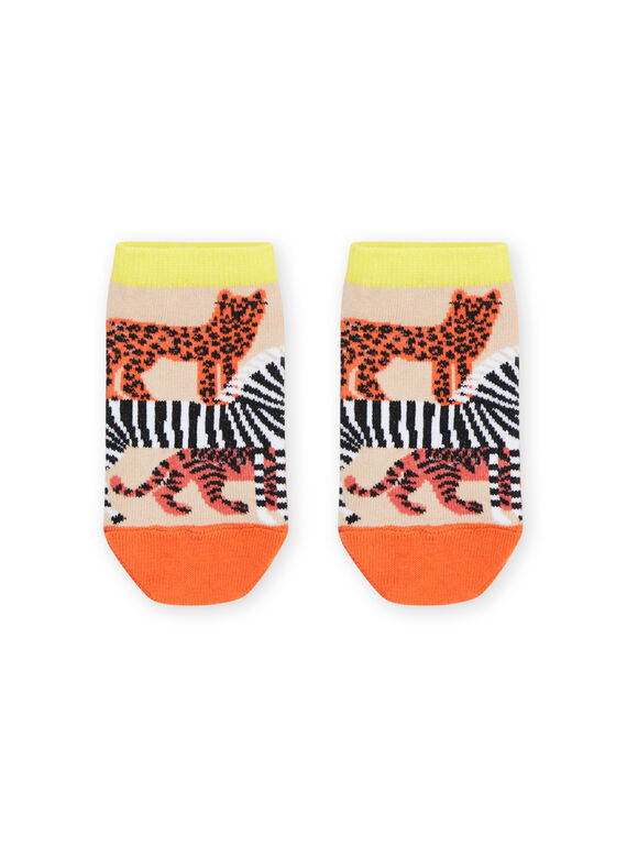 Chaussettes multicolores à imprimé animaux RYOJOSOQ4 / 23SI0293SOQA006